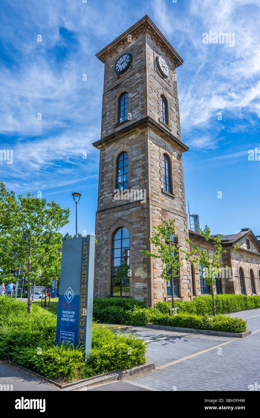The Clydeside Distillery on the site of the former Queen’s Quay on the River Clyde in Glasgow, Scotland, UK Stock Photo