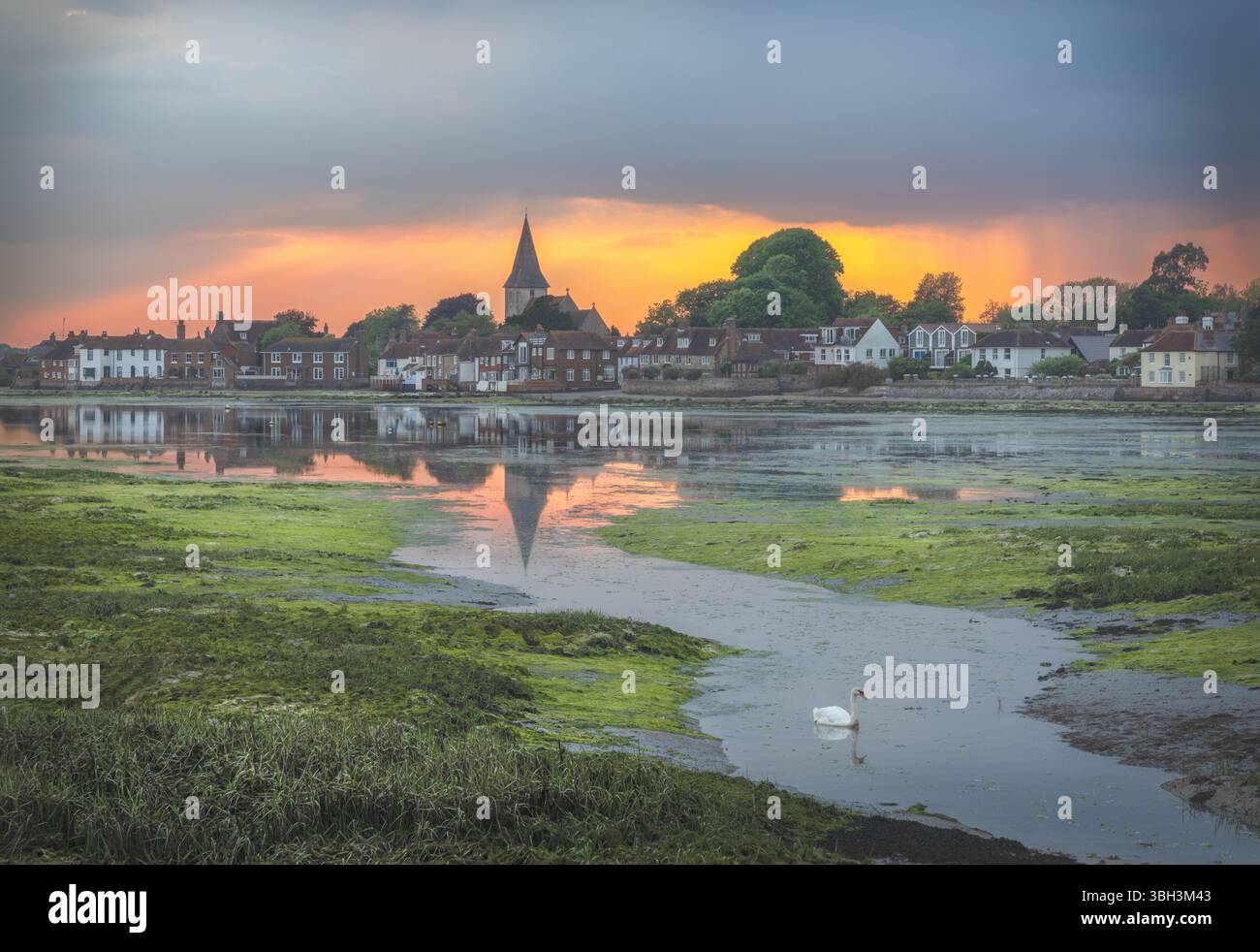 Bosham Harbour sunset Stock Photo
