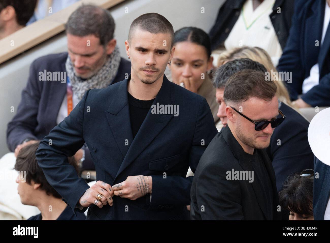 Paris, France. 06th June, 2025. Romeo Beckham attends the Roland Garros ...