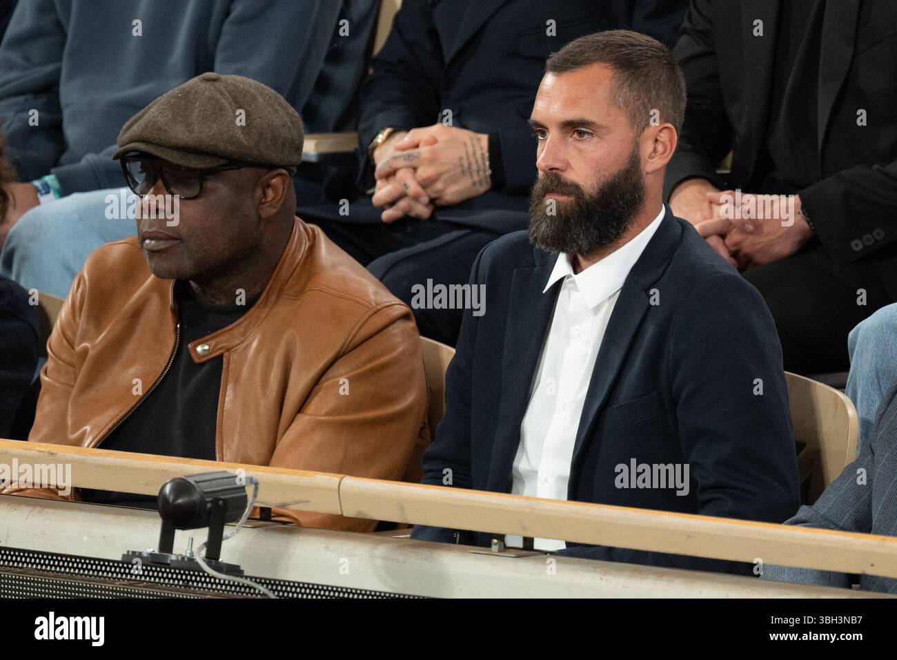 Basile Boli and Benoît Paire attend the Roland Garros 2025 tournament on June 6, 2025 in Paris, France. Photo by Laurent Zabulon/ABACAPRESS.COM Credit: Abaca Press/Alamy Live News Stock Photo