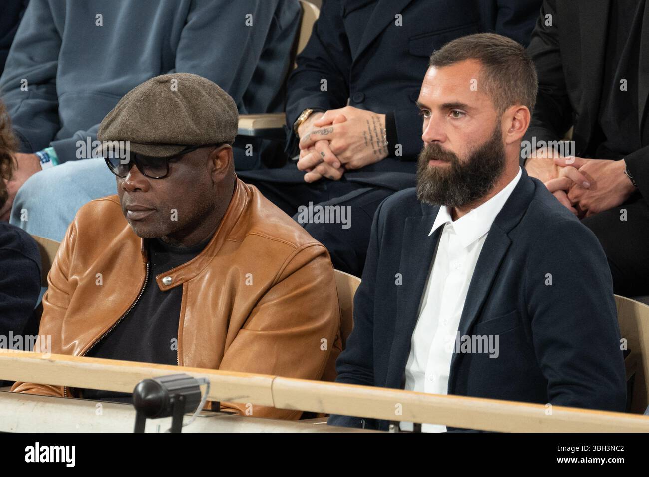 Basile Boli and Benoît Paire attend the Roland Garros 2025 tournament on June 6, 2025 in Paris, France. Photo by Laurent Zabulon/ABACAPRESS.COM Credit: Abaca Press/Alamy Live News Stock Photo
