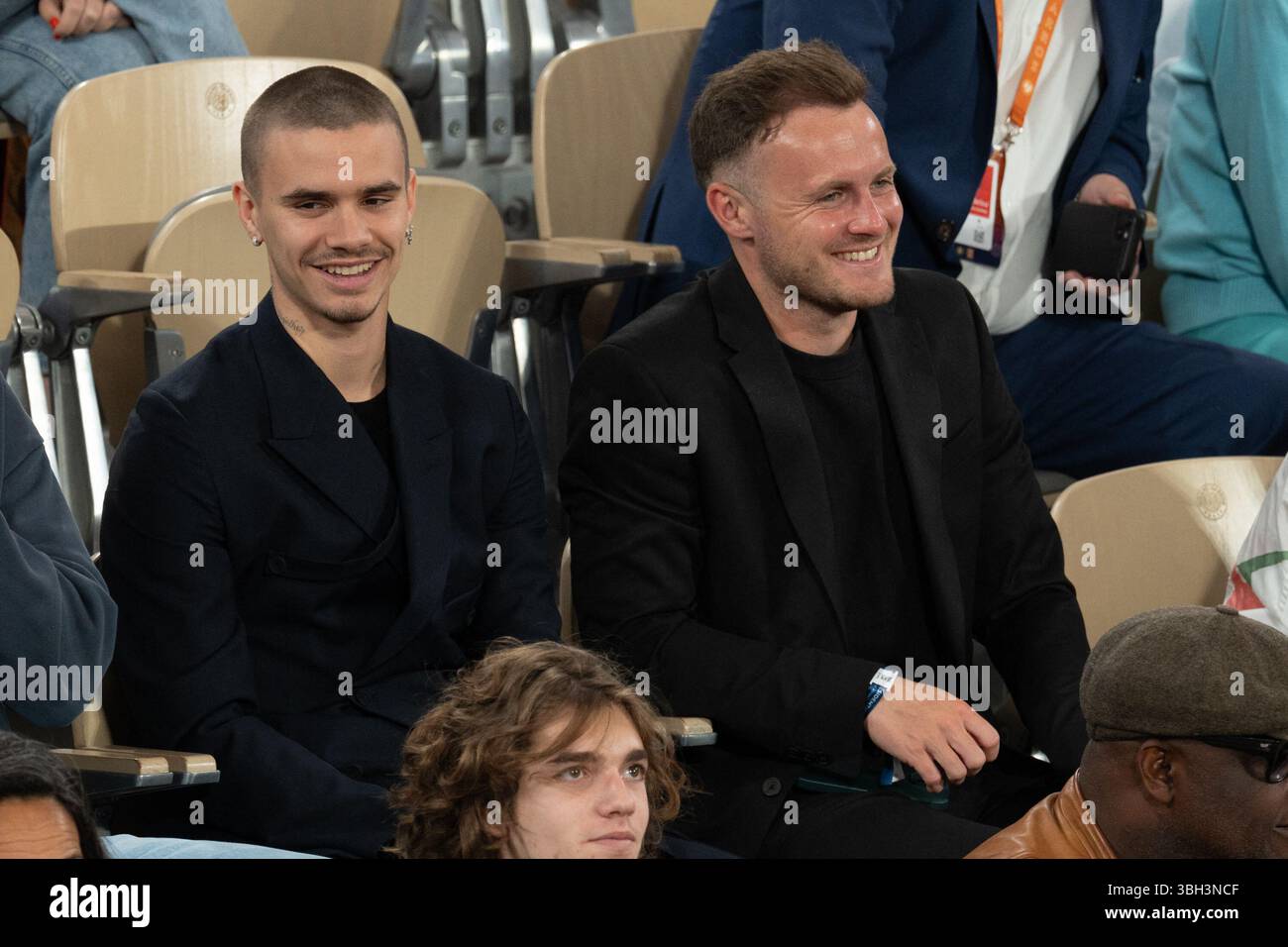 Romeo Beckham attends the Roland Garros 2025 tournament on June 6, 2025 ...
