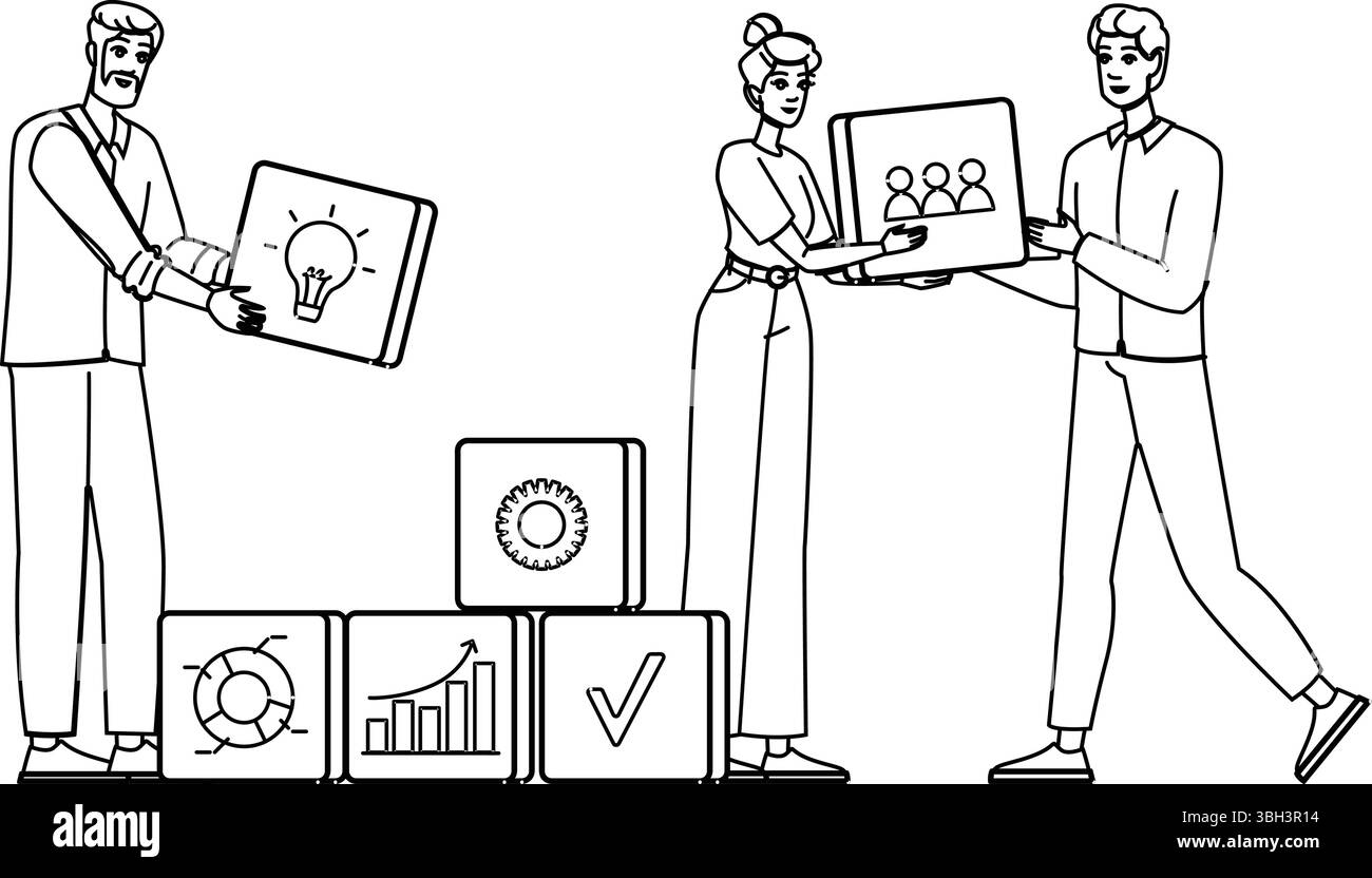 digital knowledge management vector Stock Vector Image & Art - Alamy