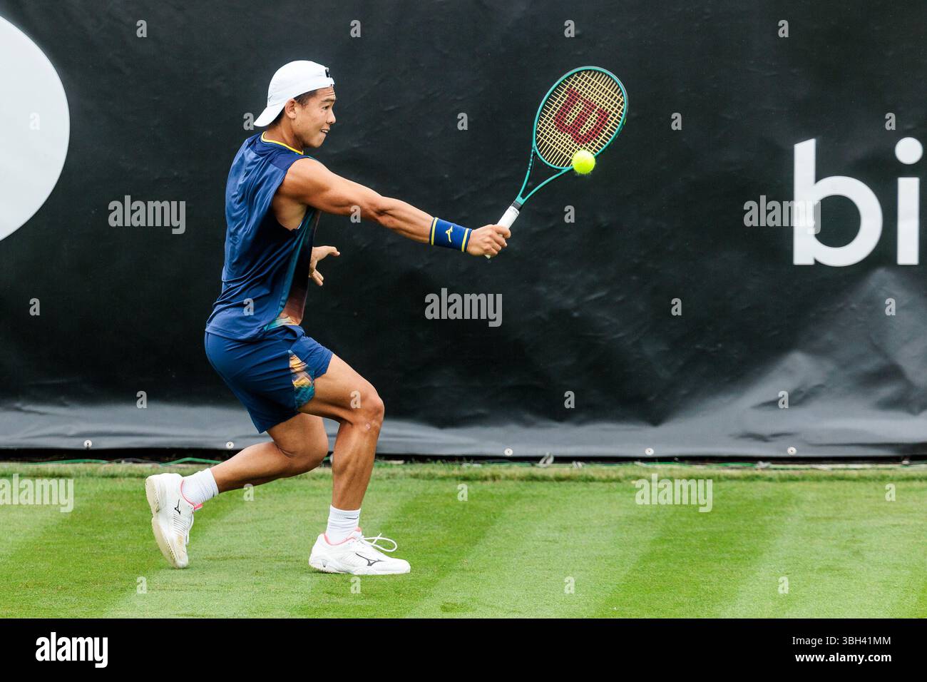 Stuttgart, Deutschland. 07th June, 2025. Li Tu (AUS) im Match gegen Eliot Spizzirri (USA) BOSS OPEN ATP250; Stuttgart, Tennisclub Weissenhof am 07.06.2025 Credit: dpa/Alamy Live News Stock Photo