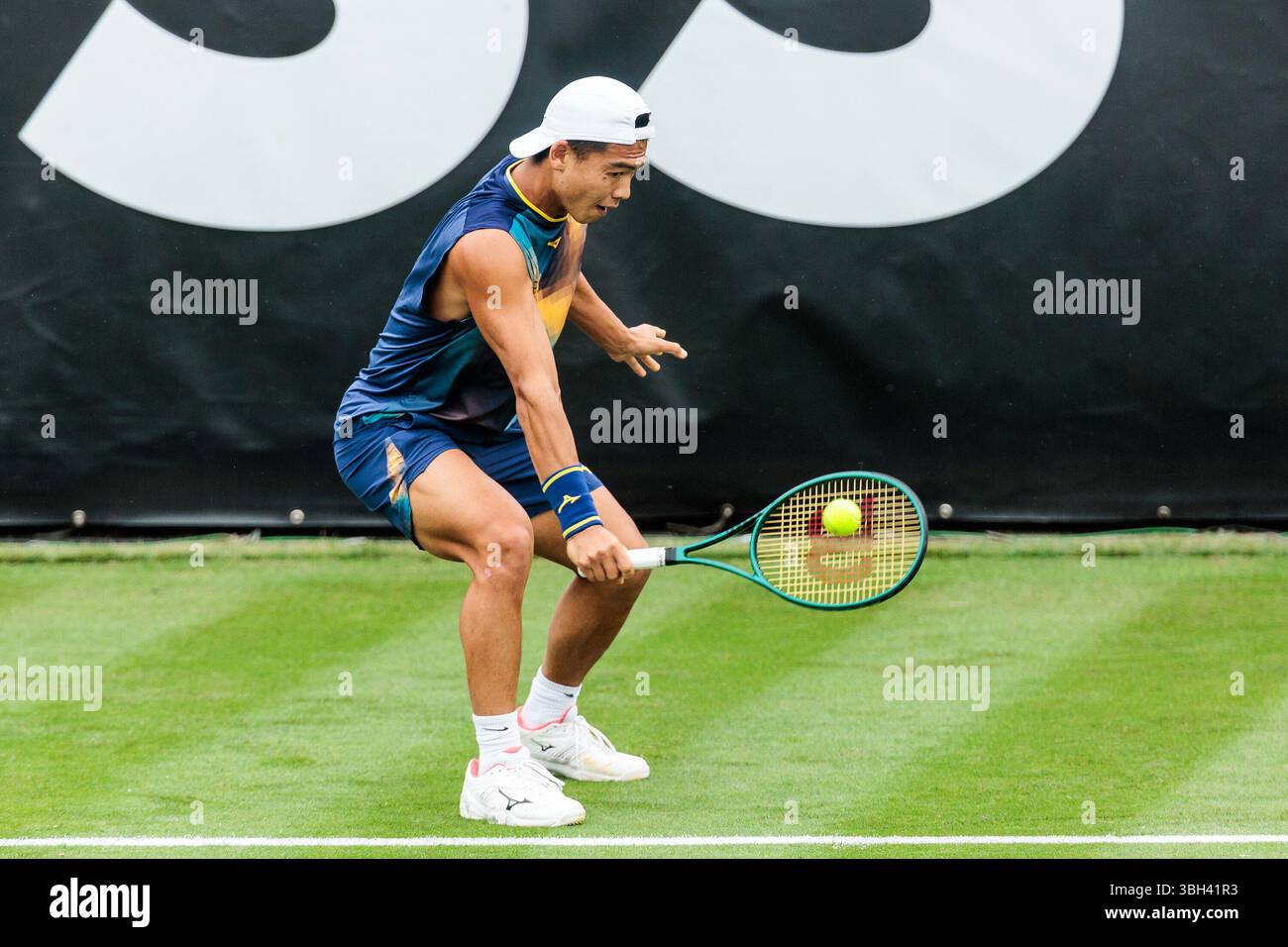 Stuttgart, Deutschland. 07th June, 2025. Li Tu (AUS) im Match gegen Eliot Spizzirri (USA) BOSS OPEN ATP250; Stuttgart, Tennisclub Weissenhof am 07.06.2025 Credit: dpa/Alamy Live News Stock Photo