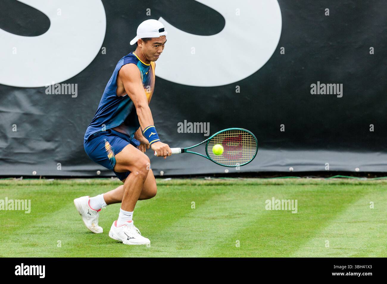 Stuttgart, Deutschland. 07th June, 2025. Li Tu (AUS) im Match gegen Eliot Spizzirri (USA) BOSS OPEN ATP250; Stuttgart, Tennisclub Weissenhof am 07.06.2025 Credit: dpa/Alamy Live News Stock Photo