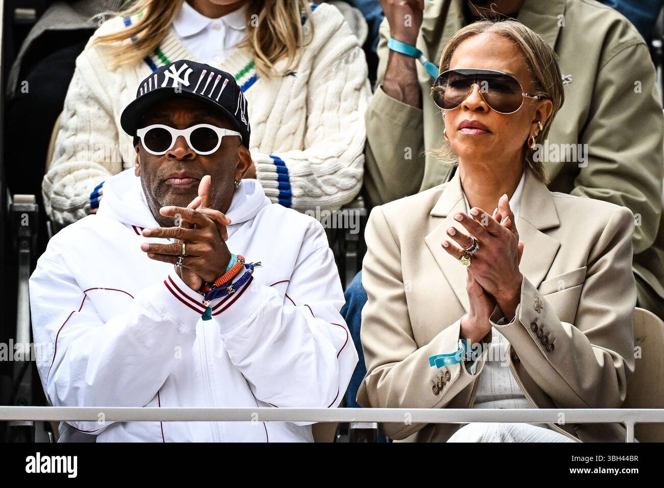 Spike LEE with his wife Tonya LEWIS LEE during the fourteenth day of