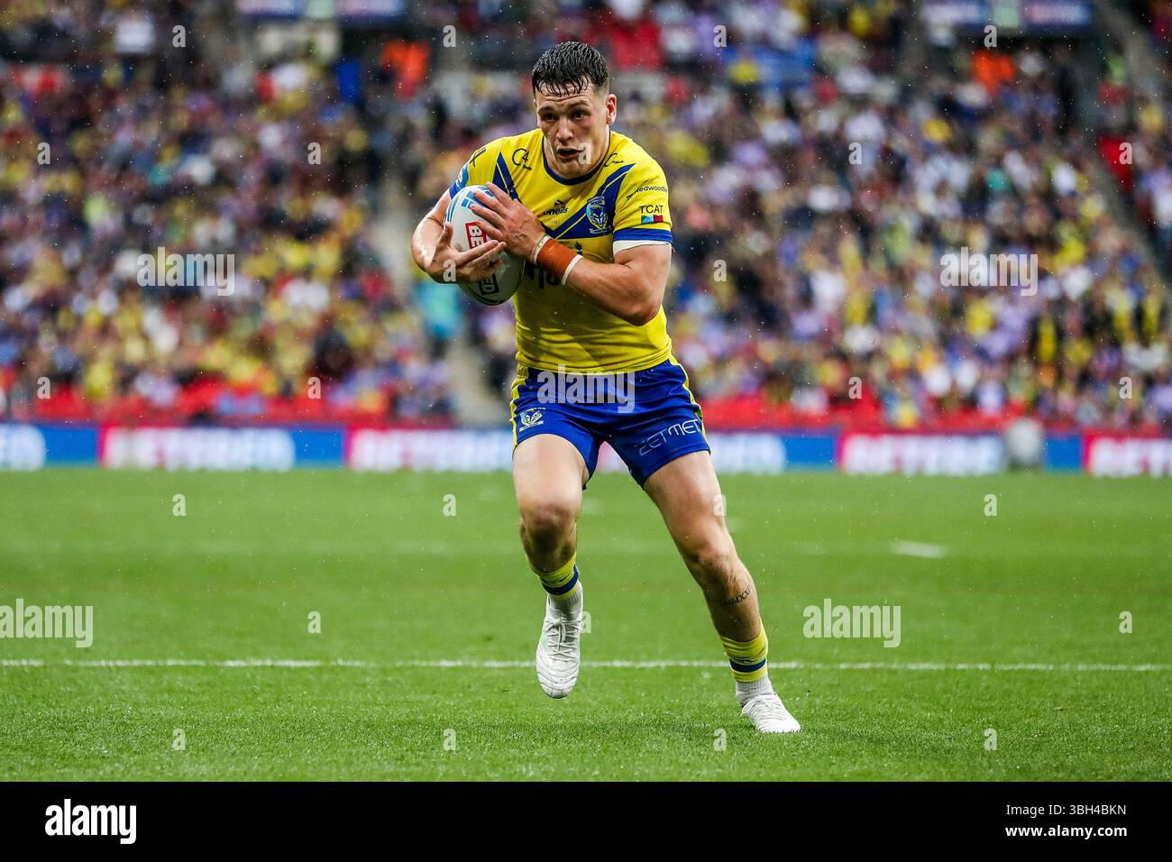 Josh Thewlis Of Warrington Wolves Goes Over For A Try During The josh-thewlis-of-warrington-wolves-goes-over-for-a-try-during-the