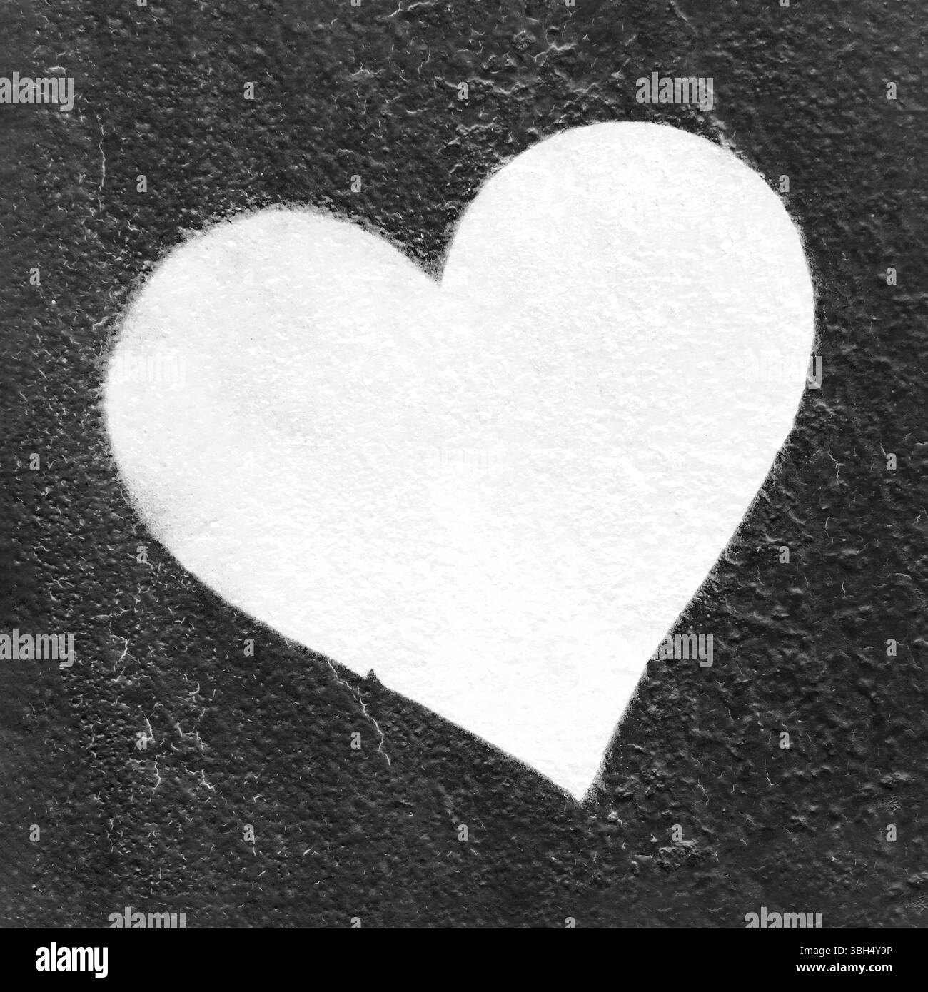 Heart drawn on grunge Black and White Stock Photos & Images - Alamy