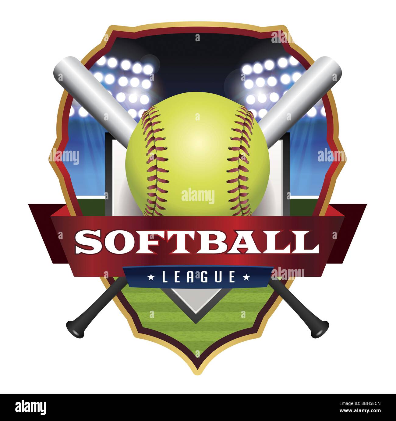 Illustration softball tournament vector eps Cut Out Stock Images ...