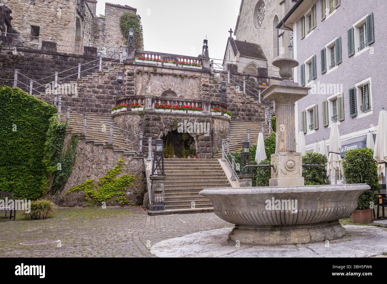 View of the old town in Rapperswil-Jona Stock Photo