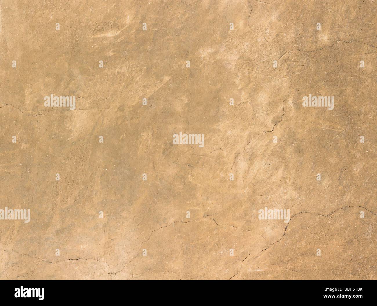 Texture of old rustic wall covered with brown stucco Stock Photo
