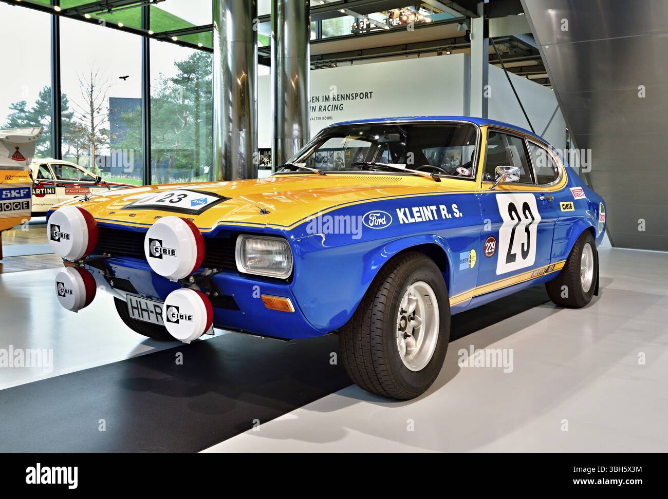 A successful rally car from the 70s. The Ford Capri RS Stock Photo - Alamy