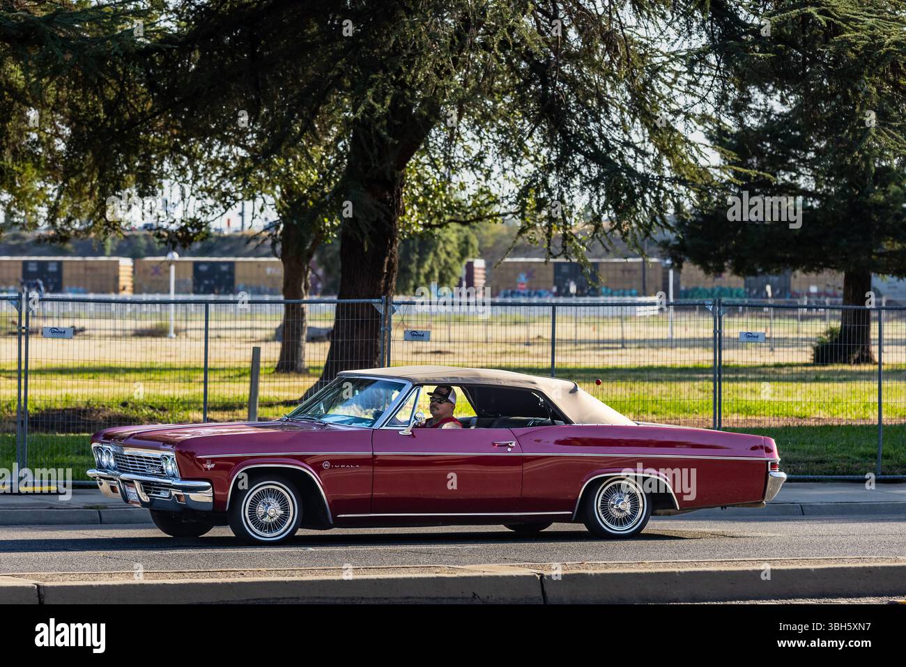 A 1966 Chevrolet Impala Convertible at the 2025 American Graffiti car show  and festival in Modesto California USA Stock Photo - Alamy, image size:1300x957