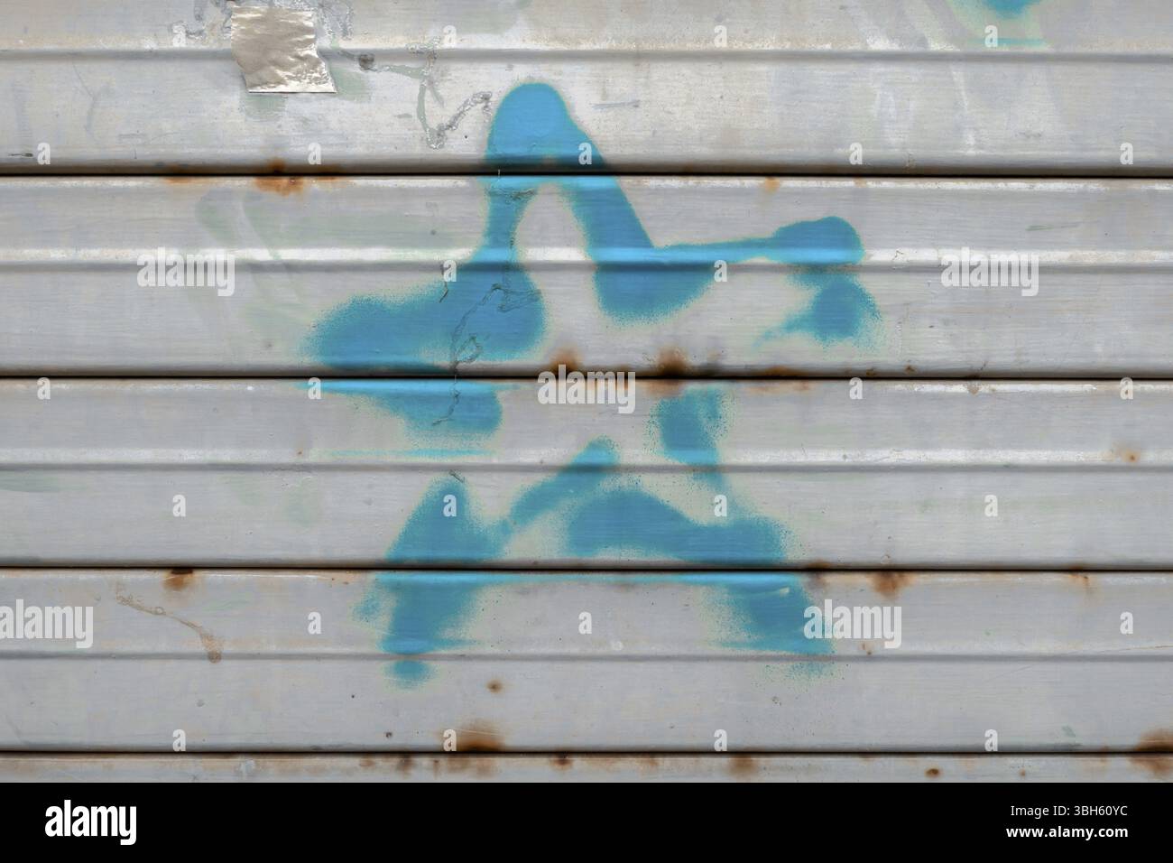 Painted star on a grunge background Stock Photo