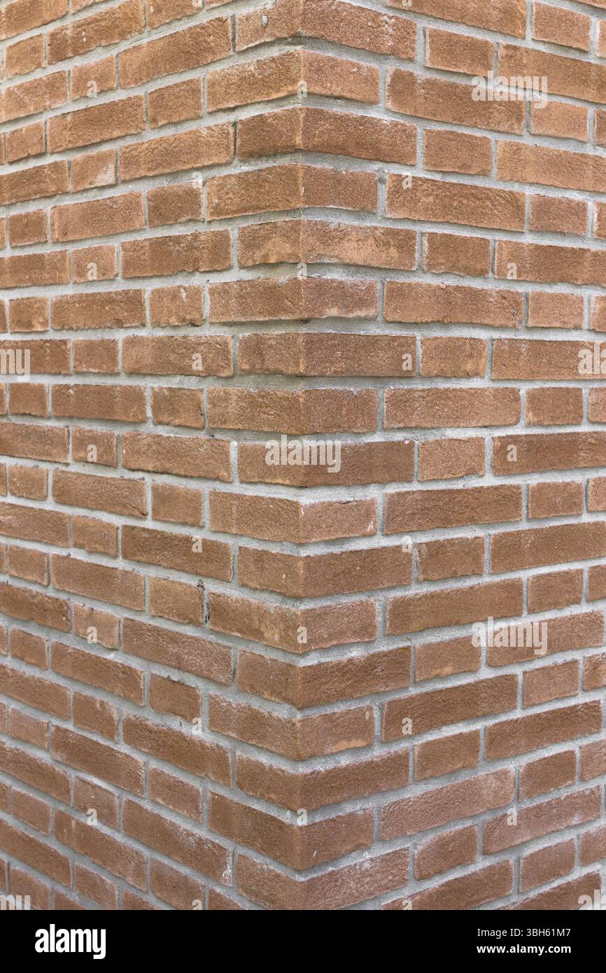 Front view of a wall with bricks arranged in a regular mode Stock Photo ...