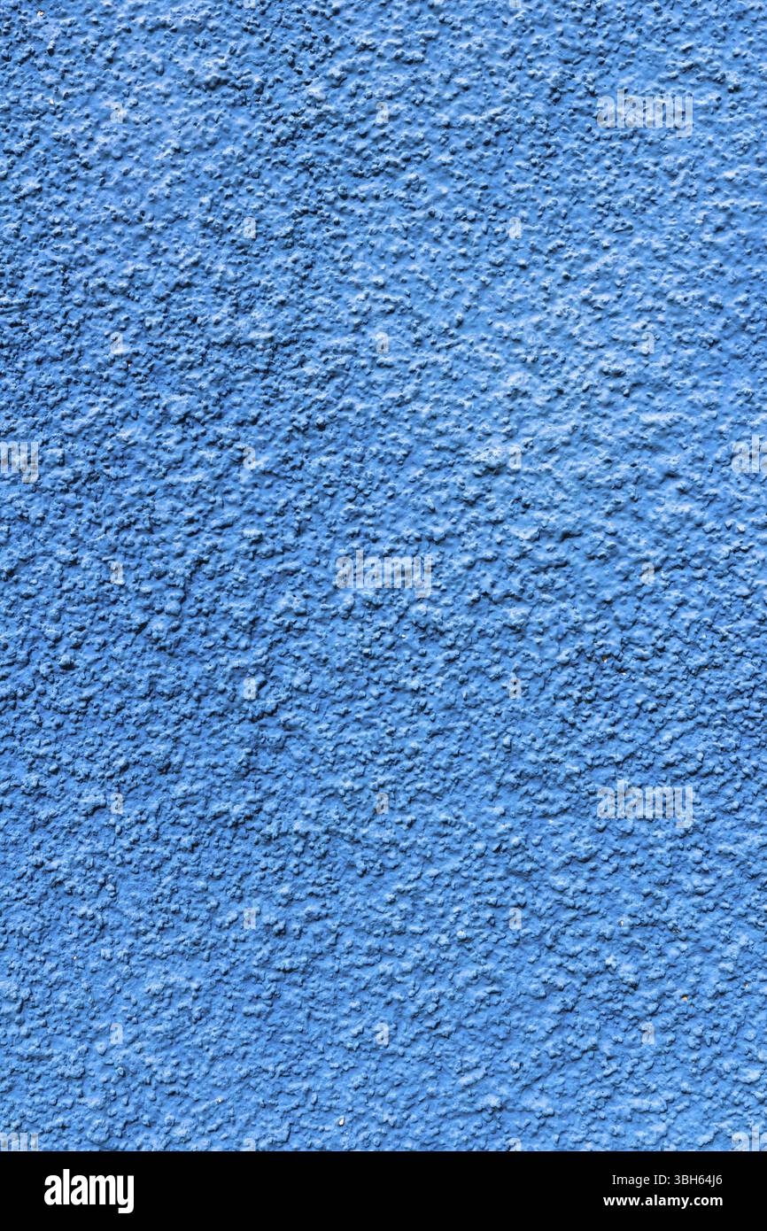 Abstract deep blue wall plastered texture. Rustic background Stock Photo