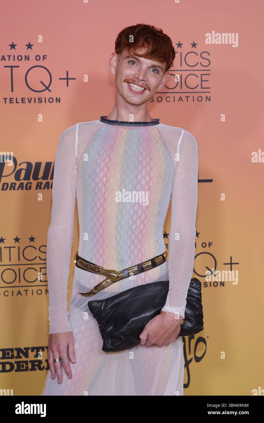 Alex Poe attends the Critics Choice Association celebration of LGBTQ+ ...