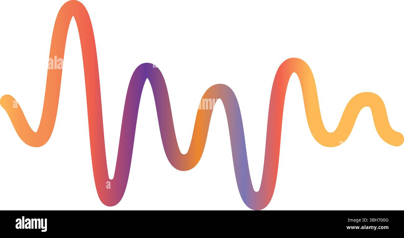 soundwave ilustration logo  icon template design Stock Vector