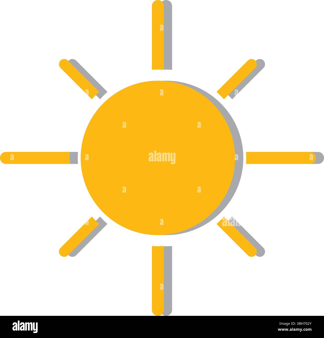 sun ilustration logo element design Stock Vector