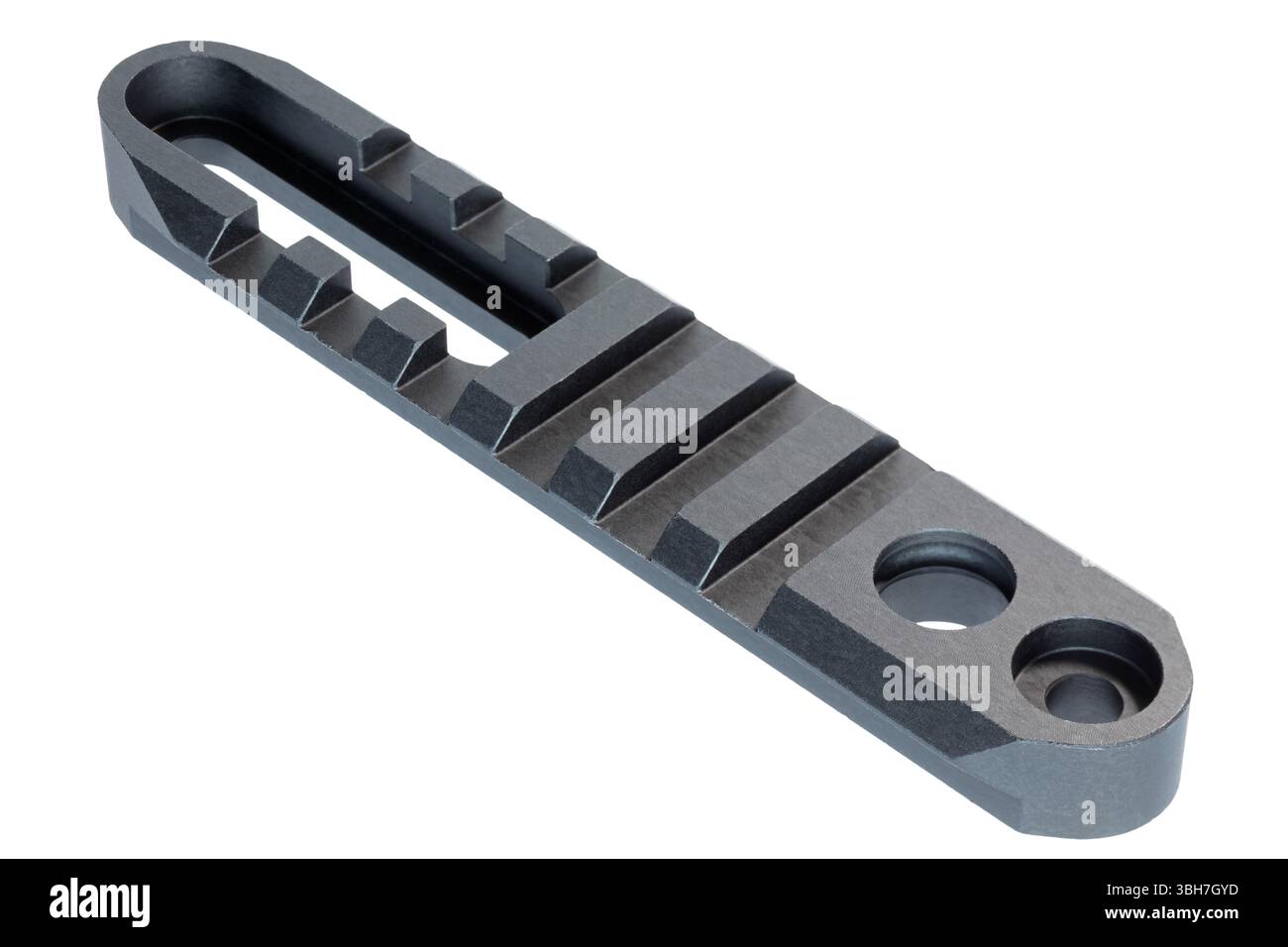 Rail that goes on a weapon's sling swivel studs for mounting ...