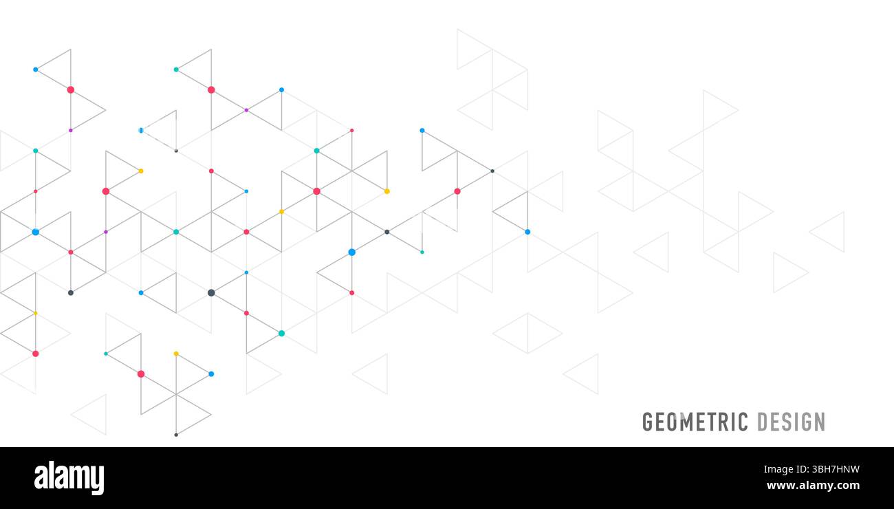 Abstract vector background with a geometric pattern of triangle shapes. Graphic design element  Stock Vector