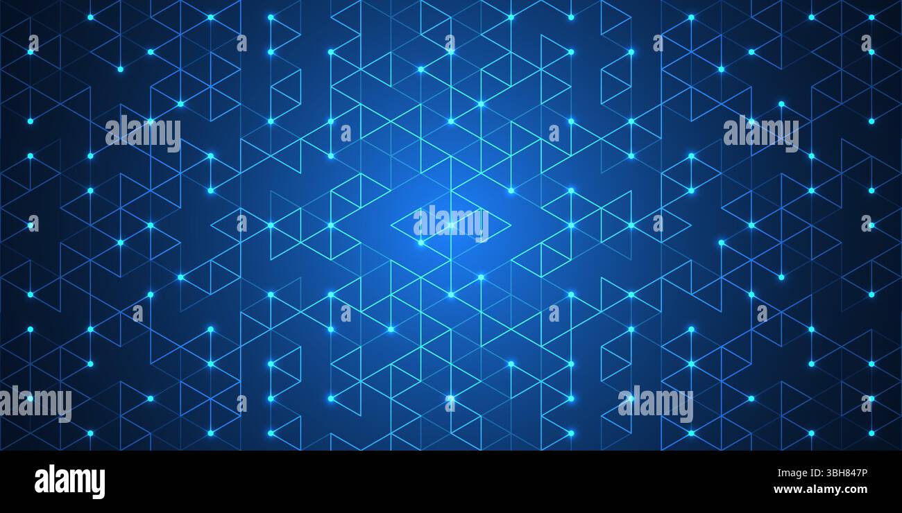 Abstract technology background with a seamless pattern of simple ...