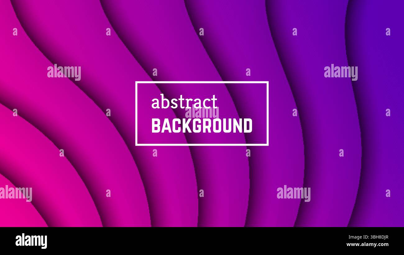Minimal Wave Pattern Vector Abstract minimal wave geometric background. Purple wave layer shape for ...