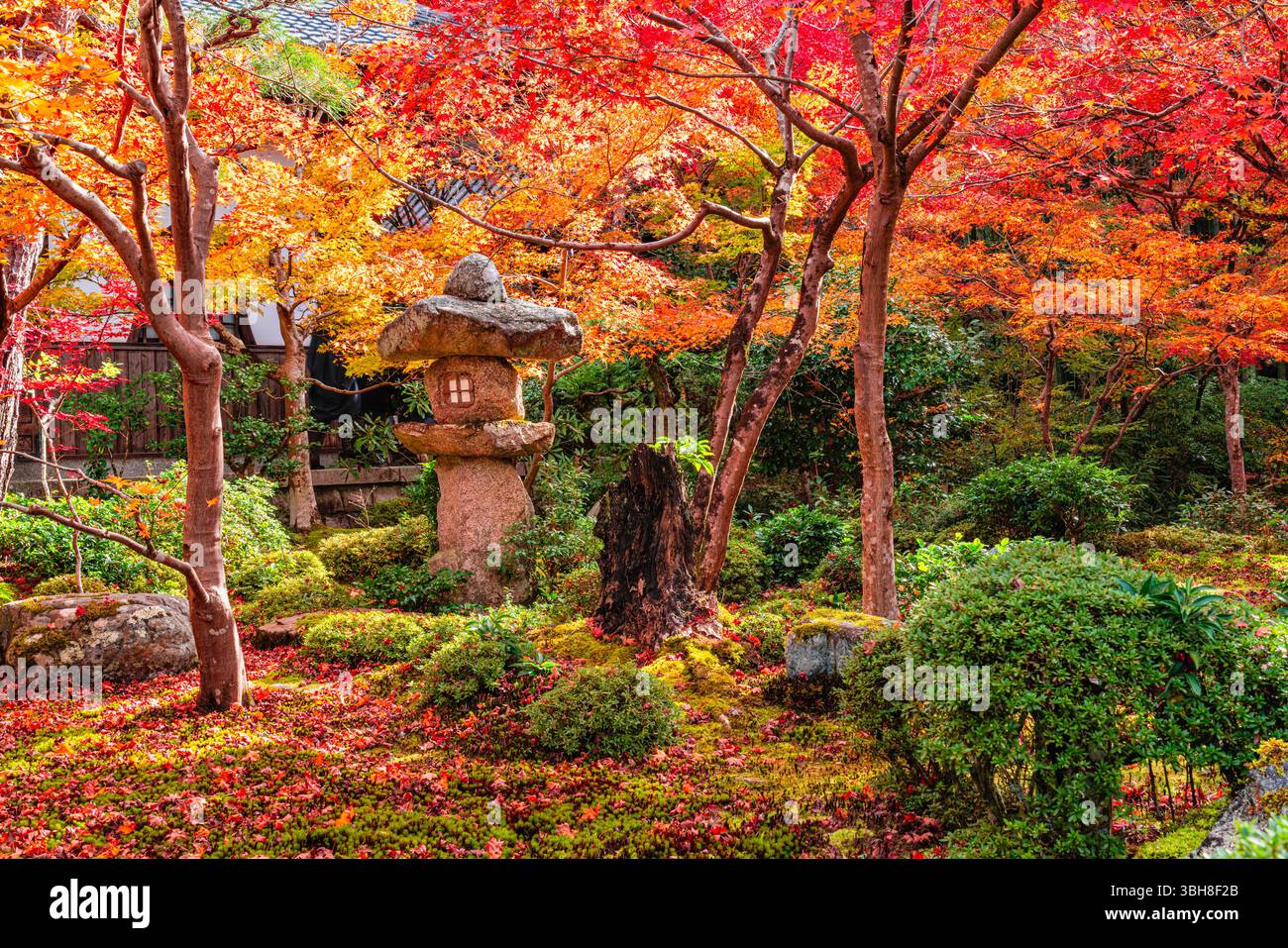 The marvelous Enko-ji Temple during fall season in Kyoto, Sakyo ward ...