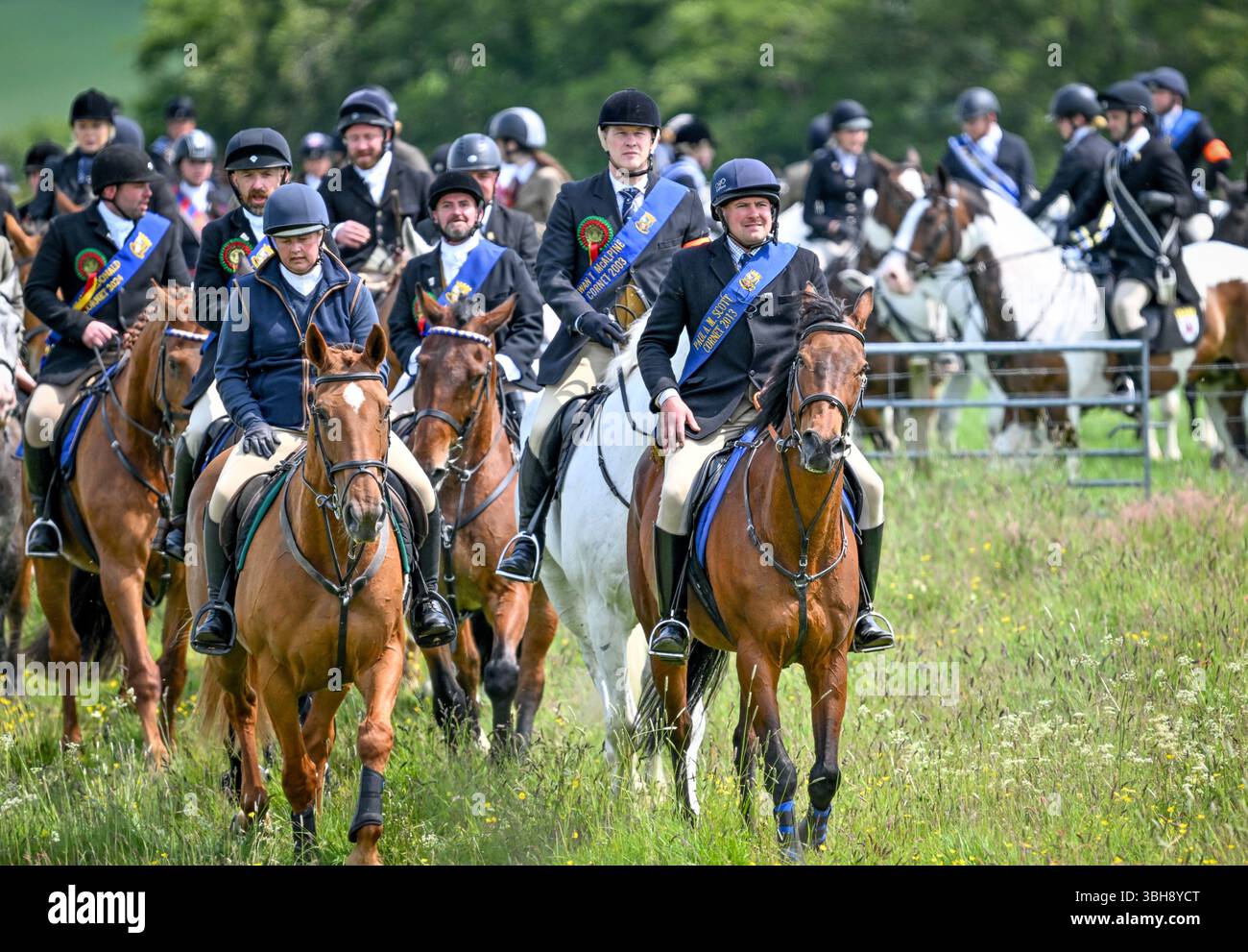 The Ride out. Biggar Cornets Club,. Investiture of Colin Yuille, Biggar ...