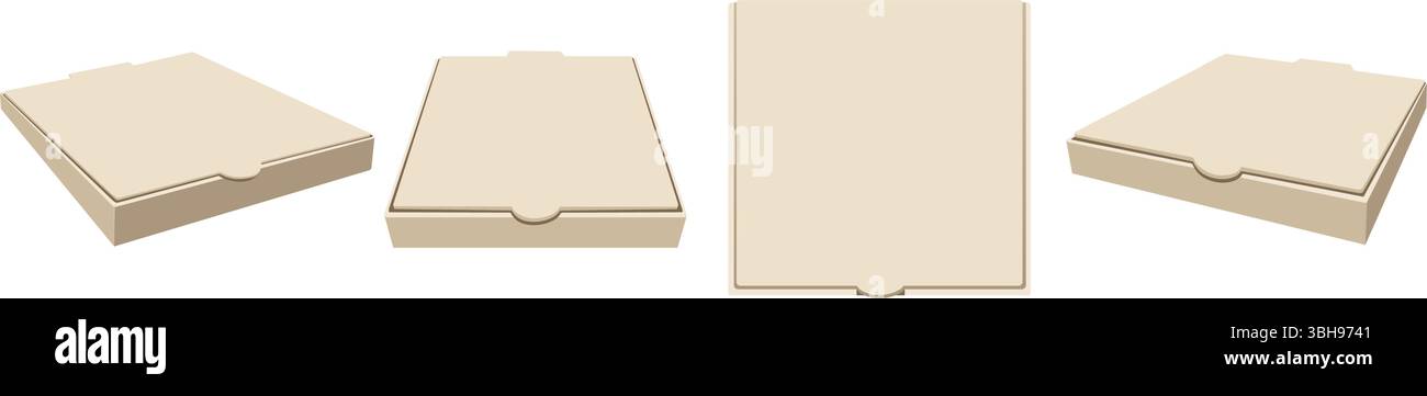 Pizza box design Stock Vector