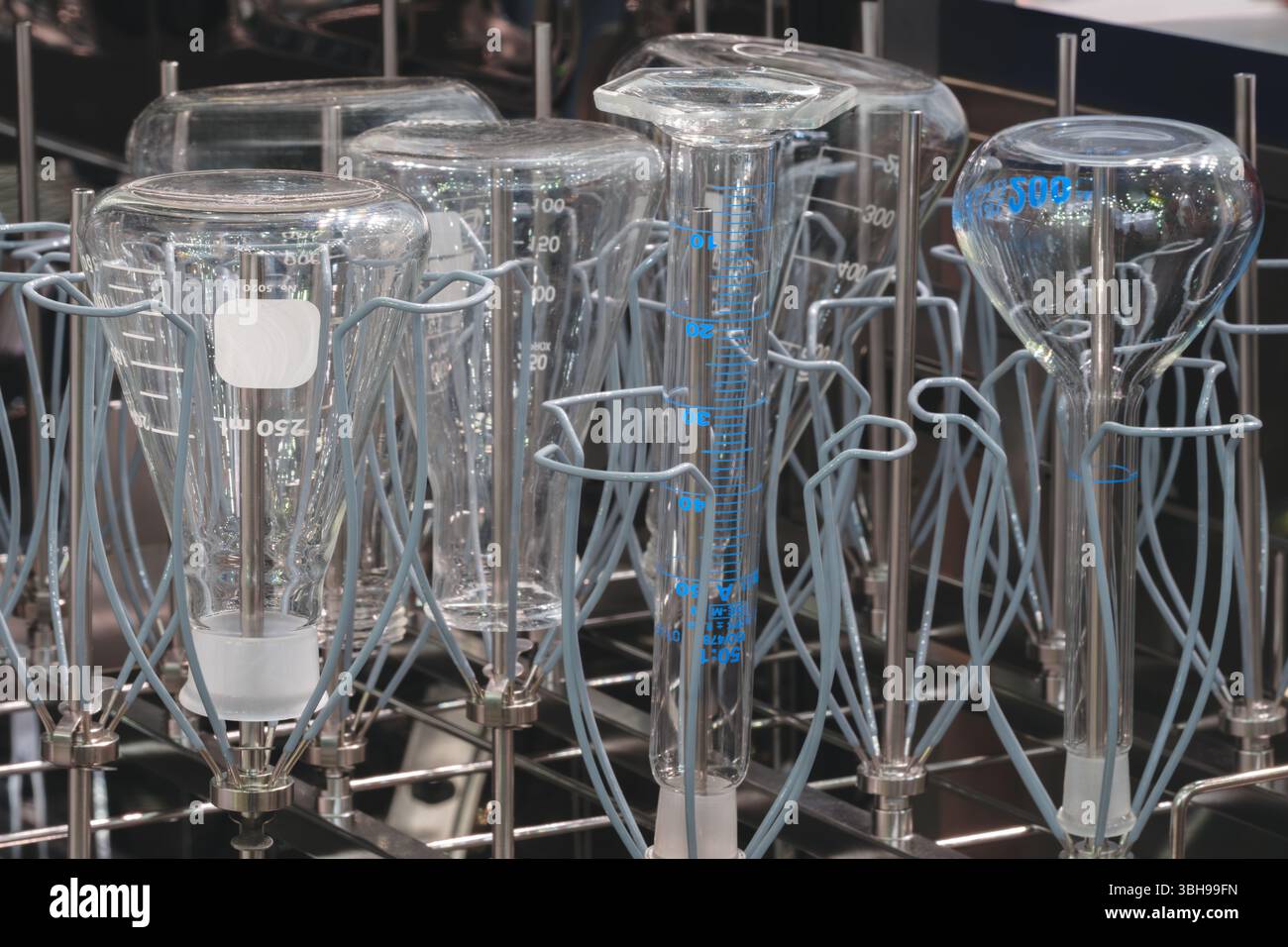 Wash stand with chemical glass flasks and micronizers of medical ...
