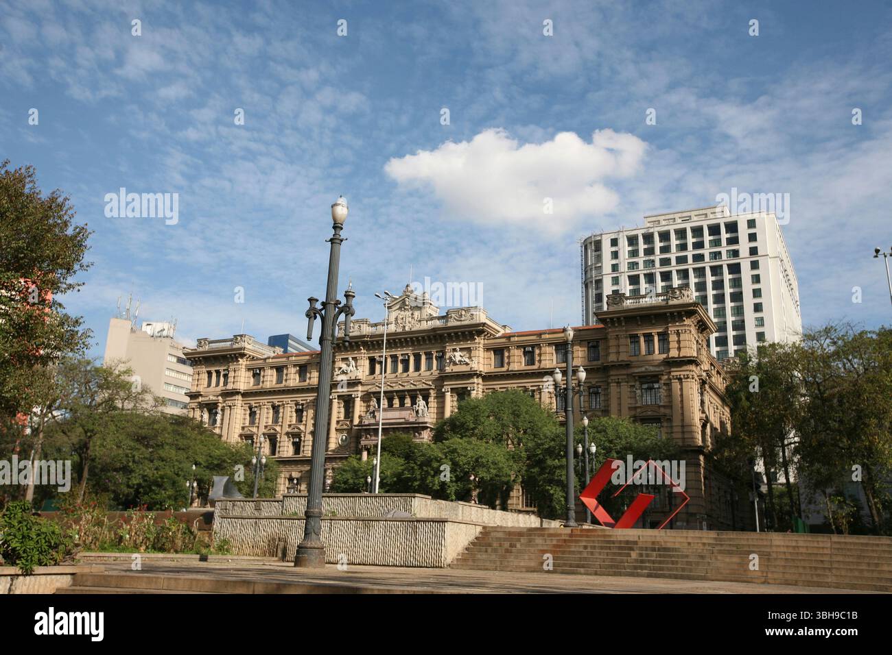 Sao Paulo, Brazil - jun 14, 2014 - Square Joao Mendes in downtown in Sao Paulo, Brazil Stock Photo
