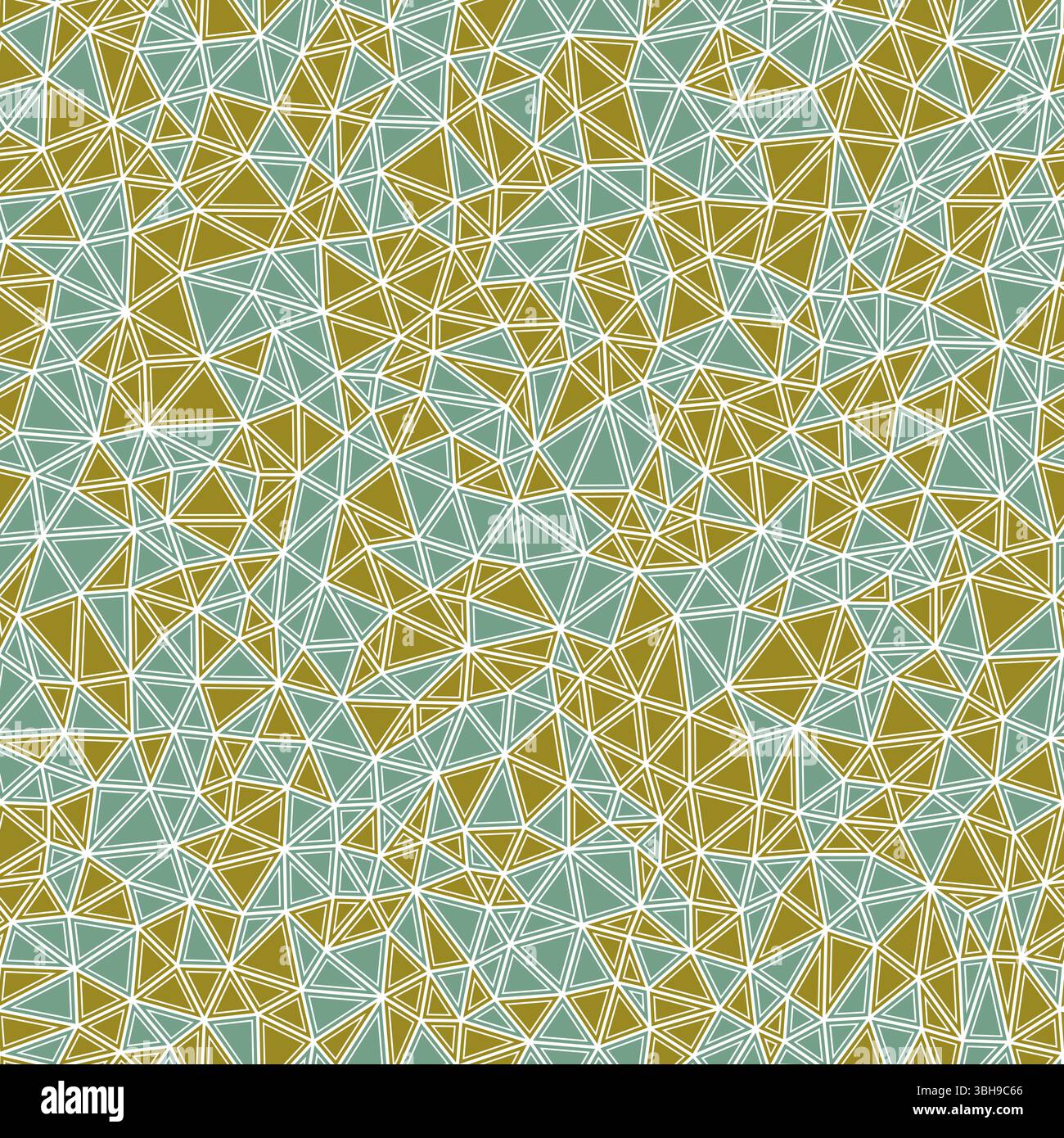 Vector seamless pattern. Tiny triangles size. Solid shapes in frames. Multiple colors style. Repeatable pattern. Trending vector tiles. Stock Vector