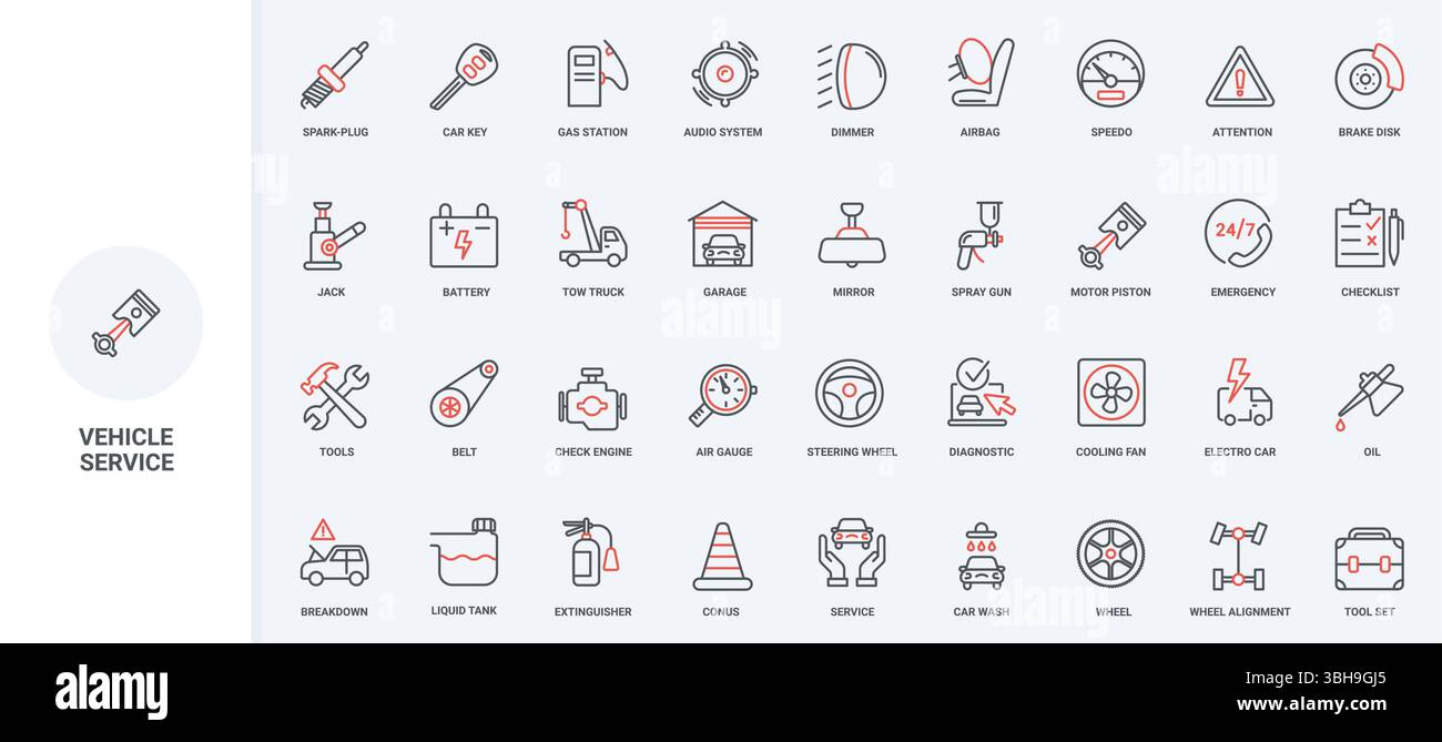 Dashboard warning symbols hi-res stock photography and images - Alamy