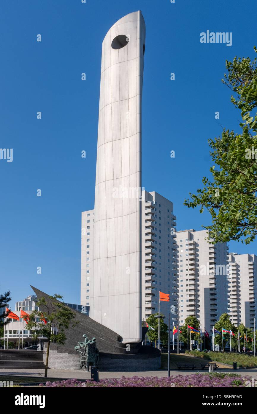 The Bow, Memorial to Lost Sailors, Rotterdam, The Netherlands Stock Photo
