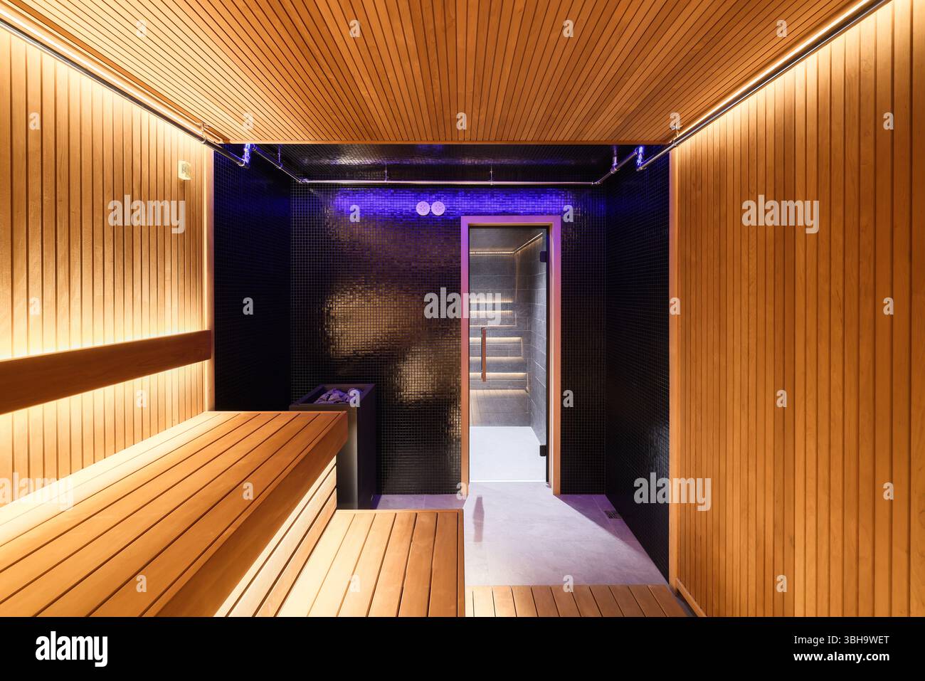Discover a Modern Sauna Interior with Sleek Wood Design and Soothing ...