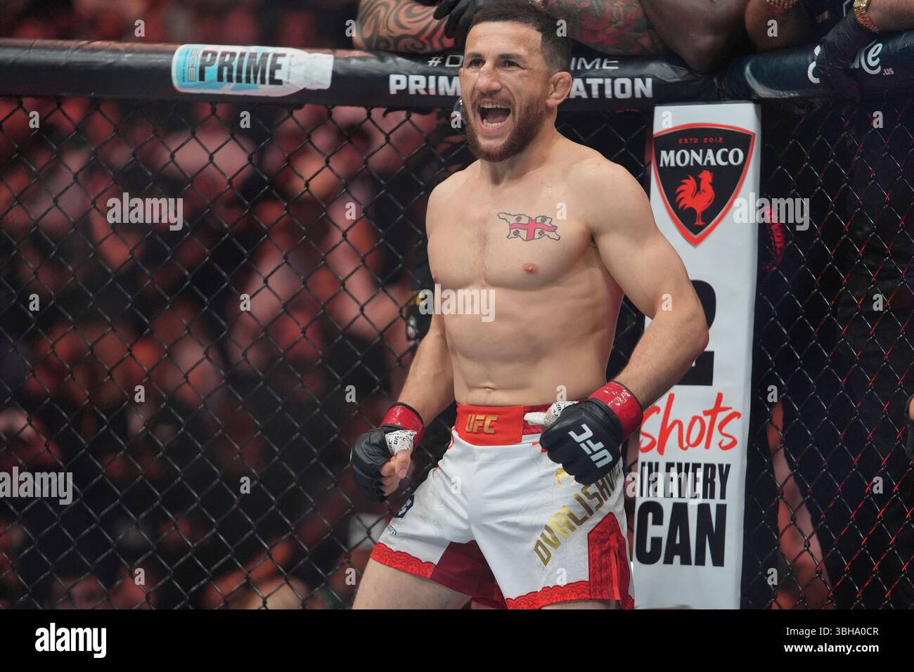 Georgia's Merab Dvalishvili before a bantamweight title bout against ...