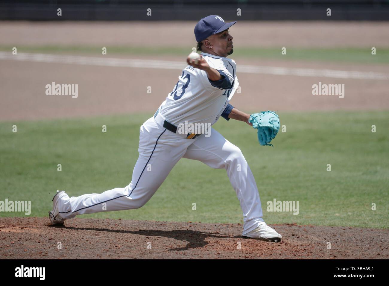 Tampa, FL USA: Tampa Bay Rays pitcher Edwin Uceta (63) delivers a pitch ...