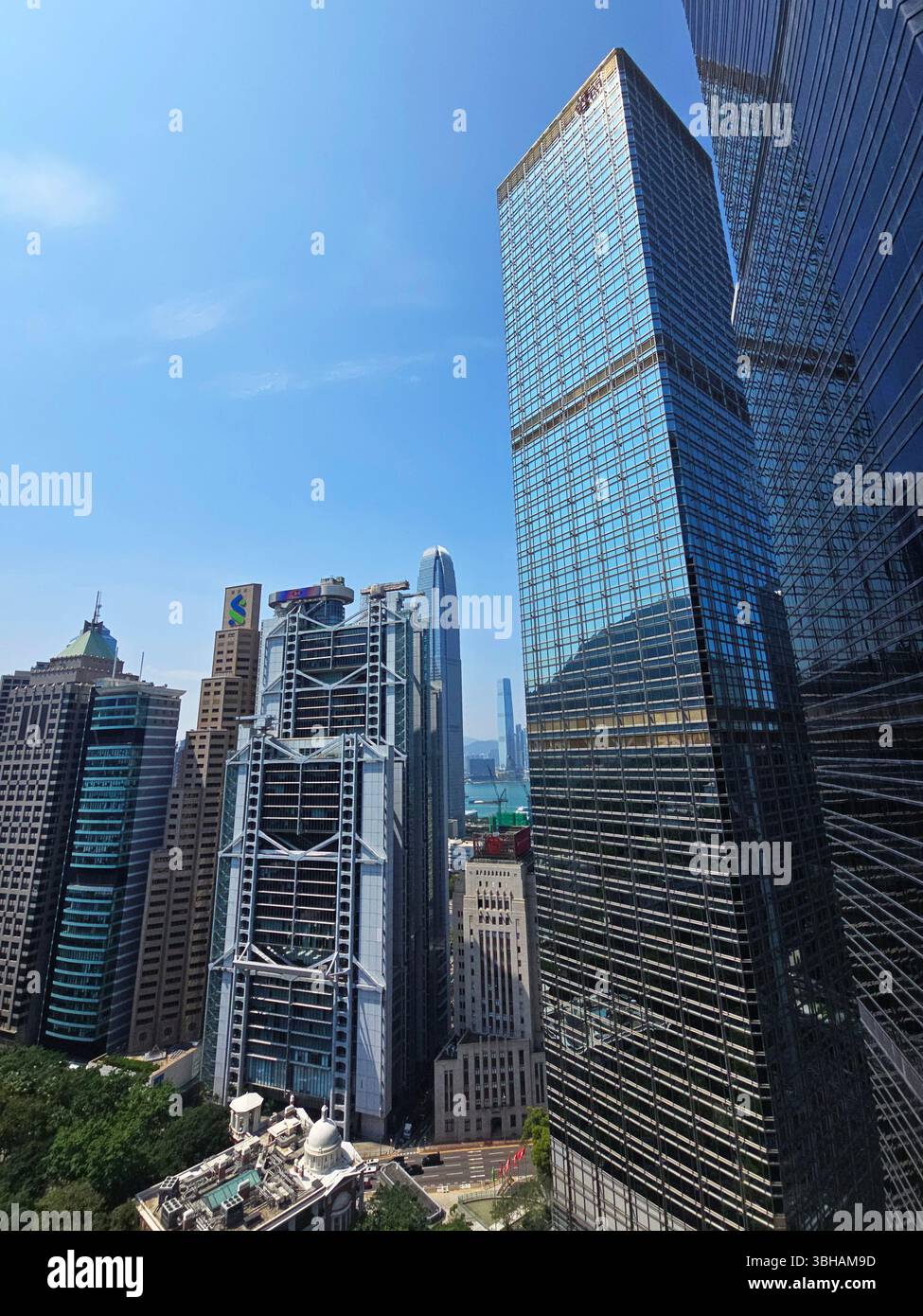 Skyscrapers in Admiralty, Hong KOng. - Smartphone Captured Stock Image