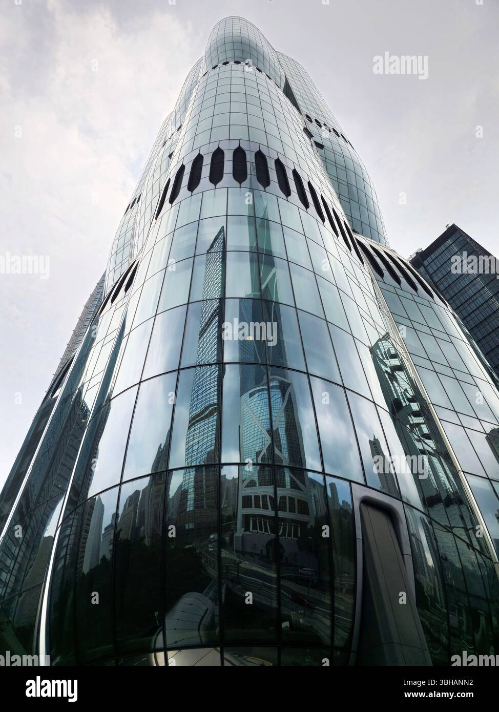 The Henderson tower in Admiralty, Hong Kong. - Smartphone Captured Stock Image
