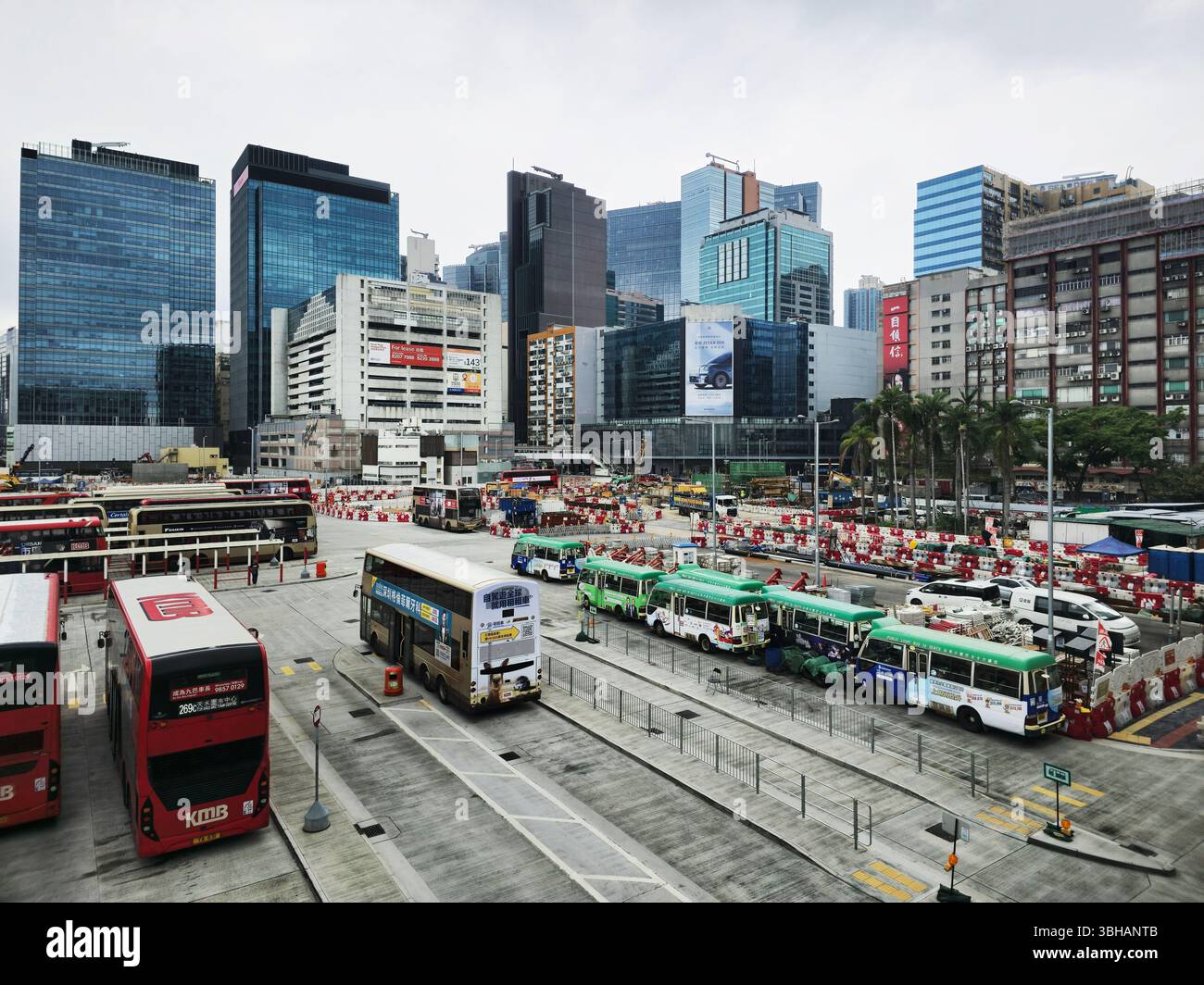 The modern skyline of Kwun Tong in Kowloon, Hong Kong. - Smartphone Captured Stock Image