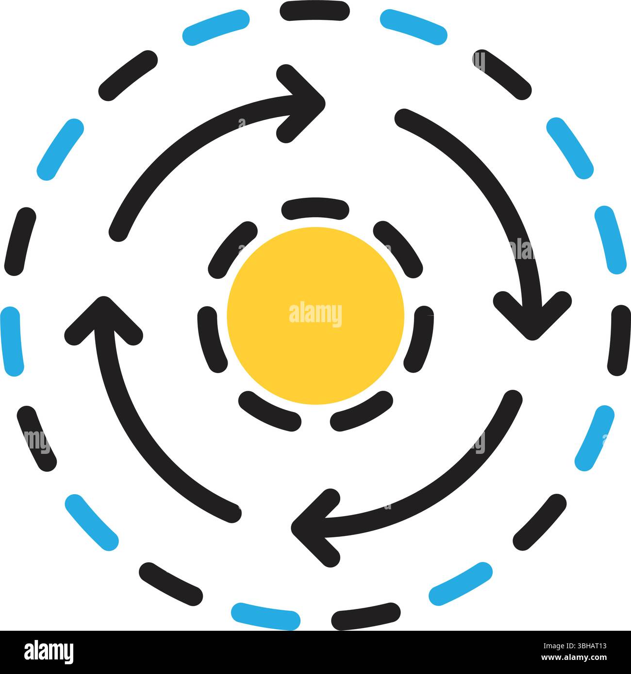 Icon for consistent,constant Stock Vector