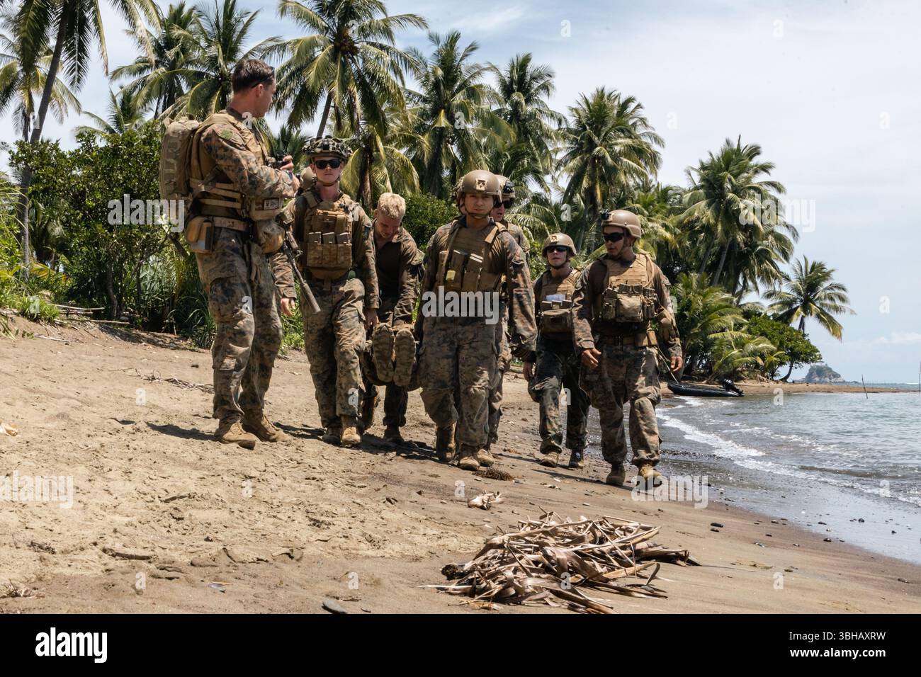 U.S. Marines with 2nd Battalion, 1st Marine Regiment, Marine Rotational ...