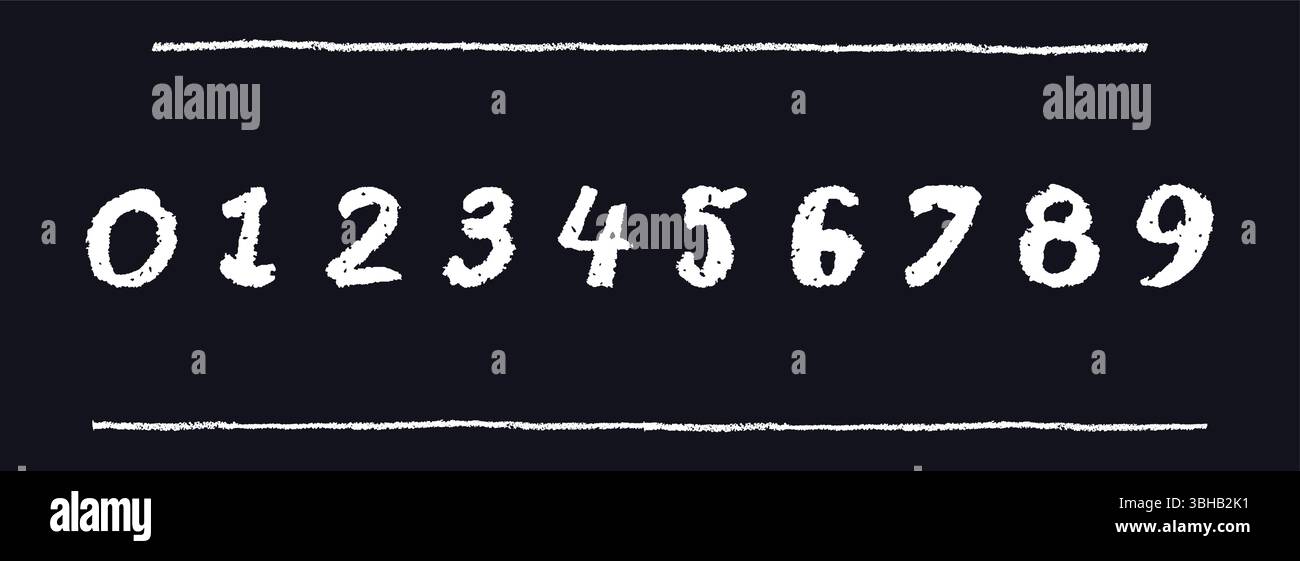 Number 9 blackboard Stock Vector Images - Alamy