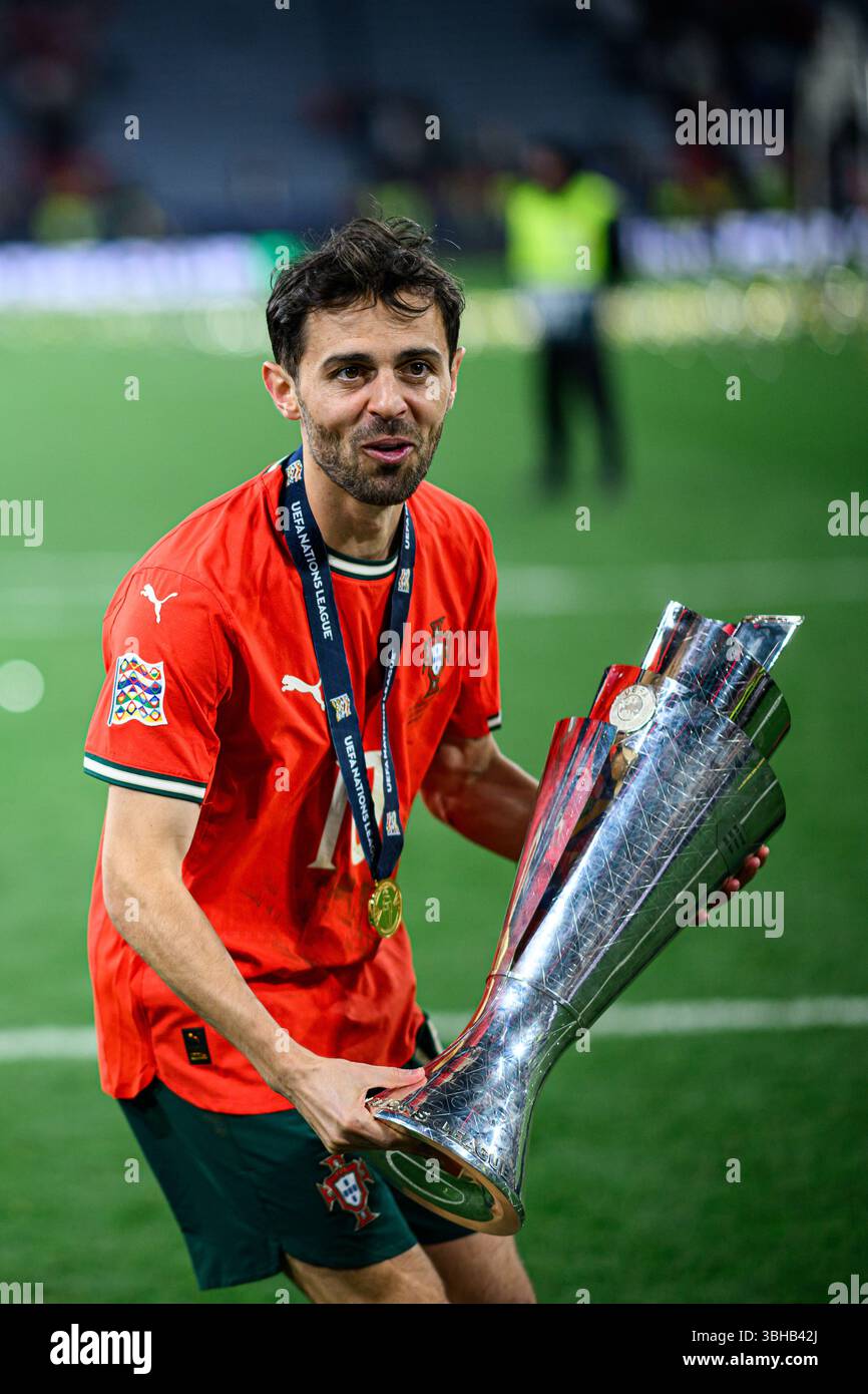 MUNICH, GERMANY 9 JUNE, 2025 Bernardo Silva The final match UEFA