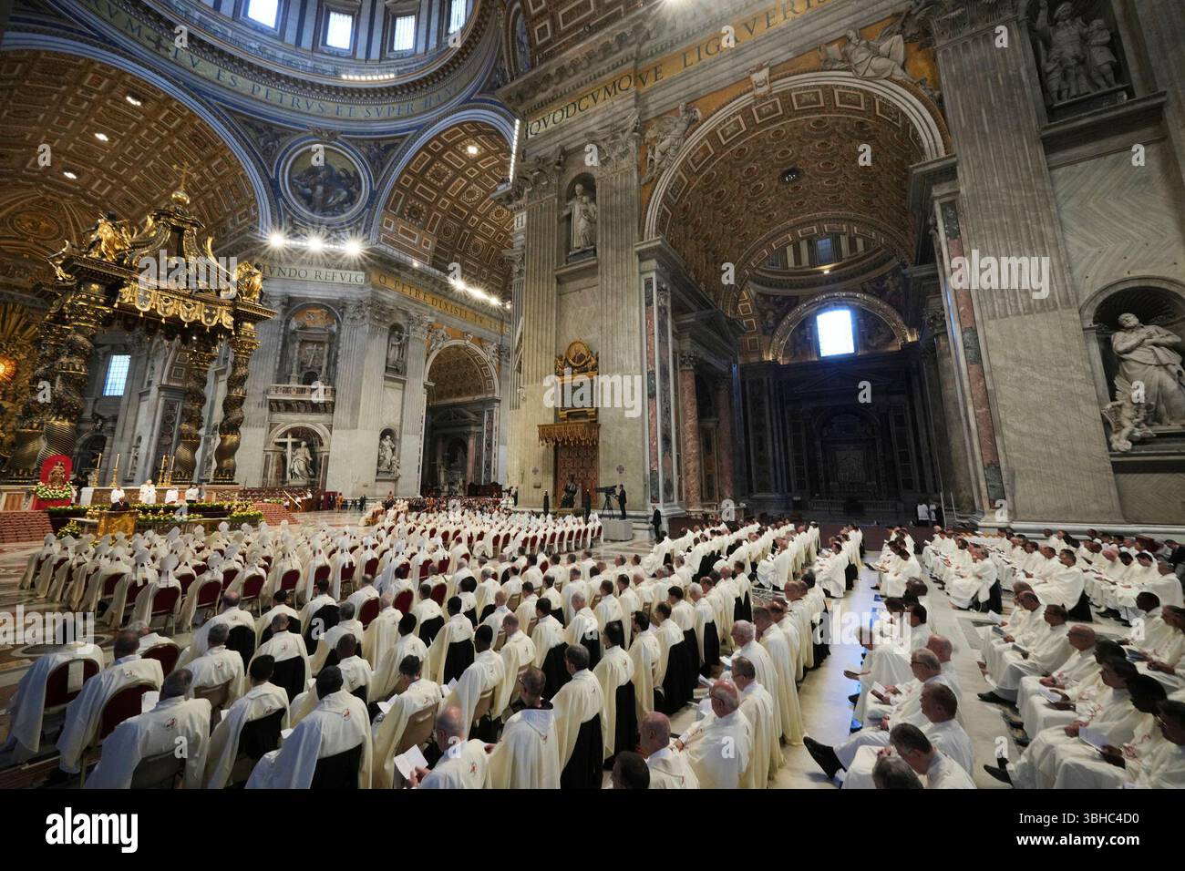 Pope Leo XIV celebrates a Mass for the Jubilee of the Holy See in the ...