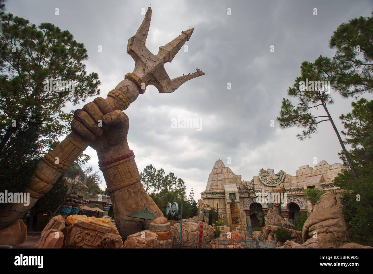 The Poseidons Fury ride in Island of Adventure amusement park ...