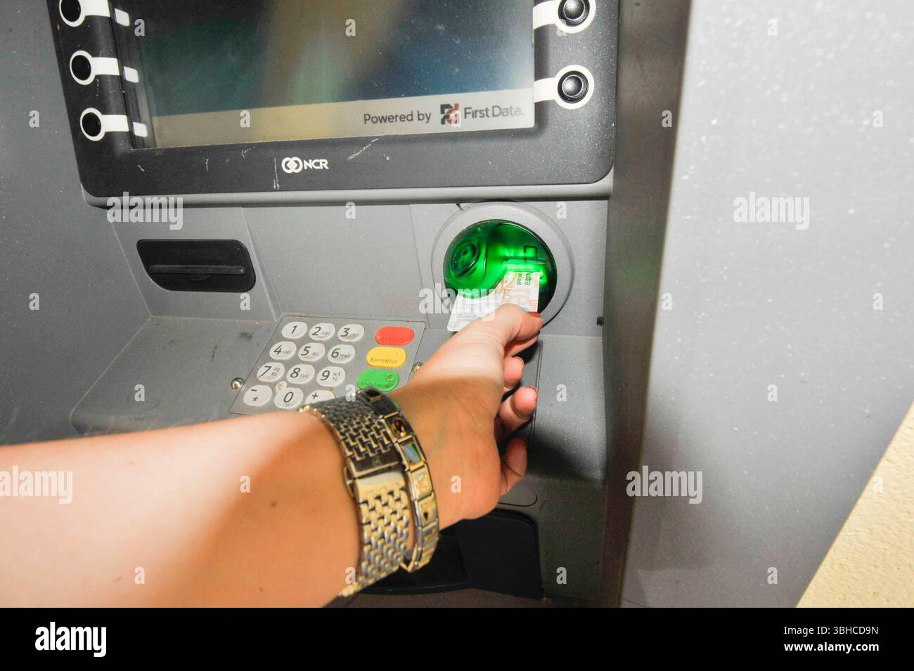 Withdrawal Machine an automated teller machine ATM or cash machine for withdraw money an ...