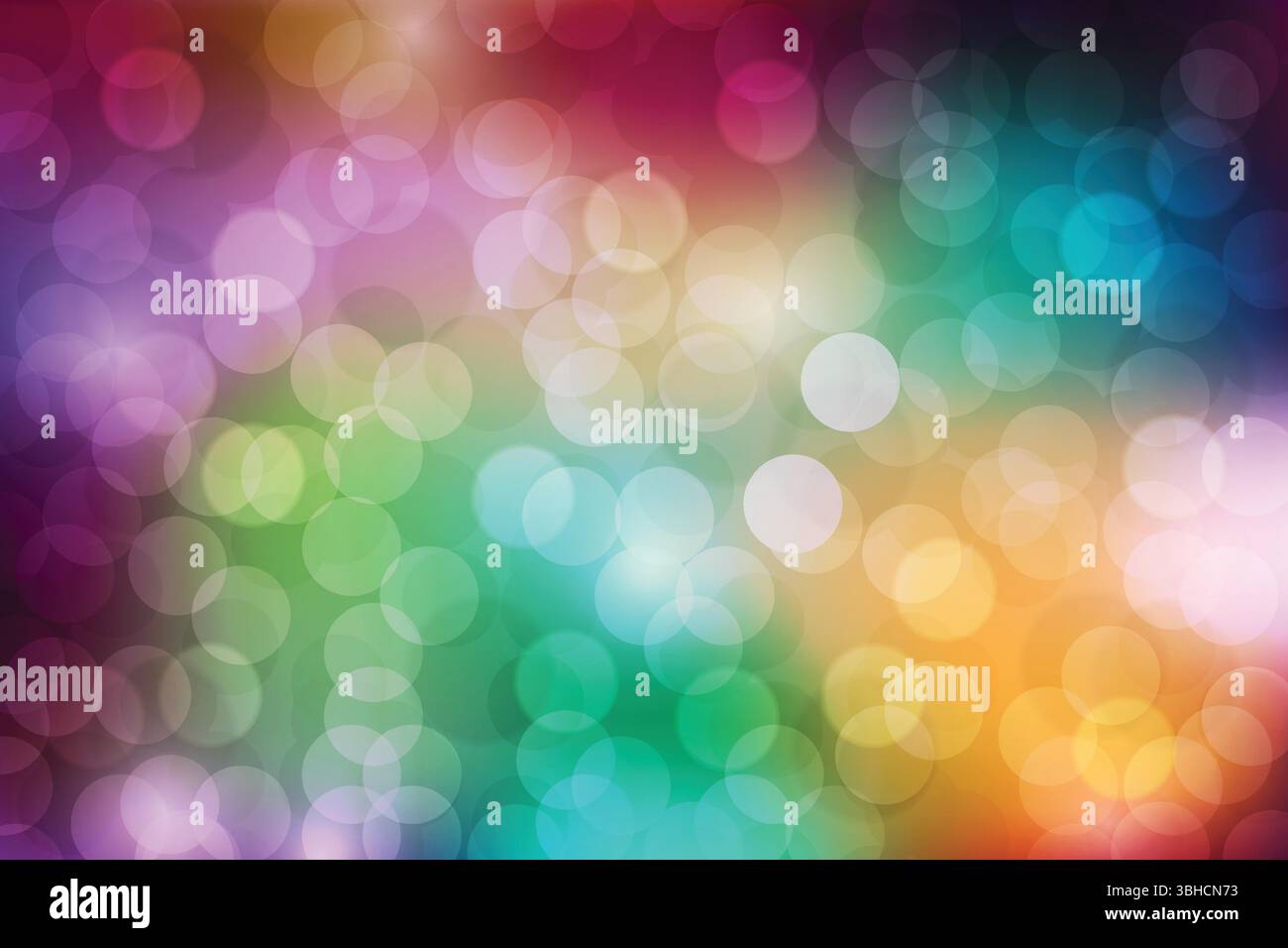 Abstract  Bokeh Background with Light Circles Stock Vector